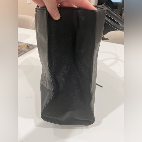 Rebecca Minkoff Black Leather Stud Satchel Tote - Picture 8 of 9